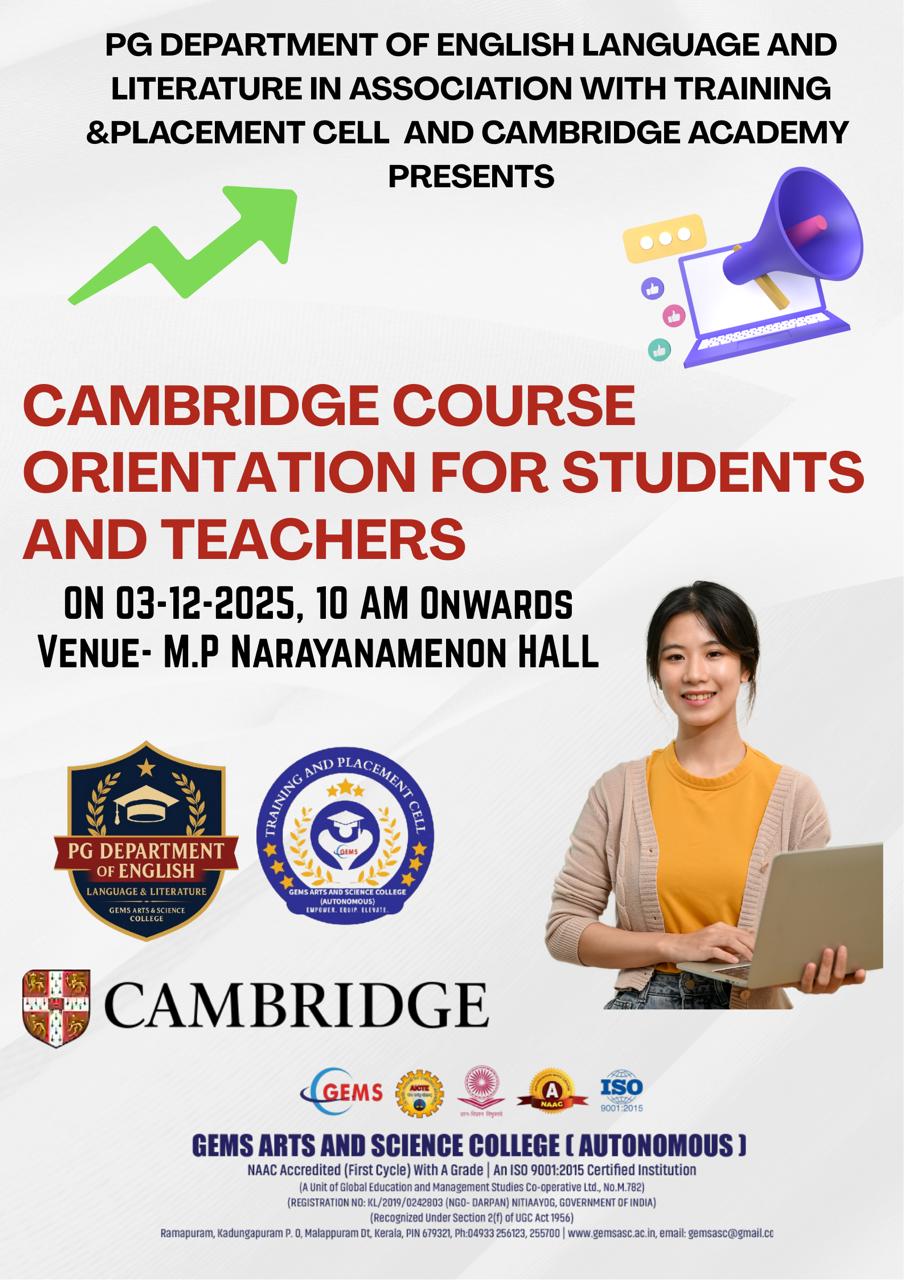 Cambridge Course Orientation