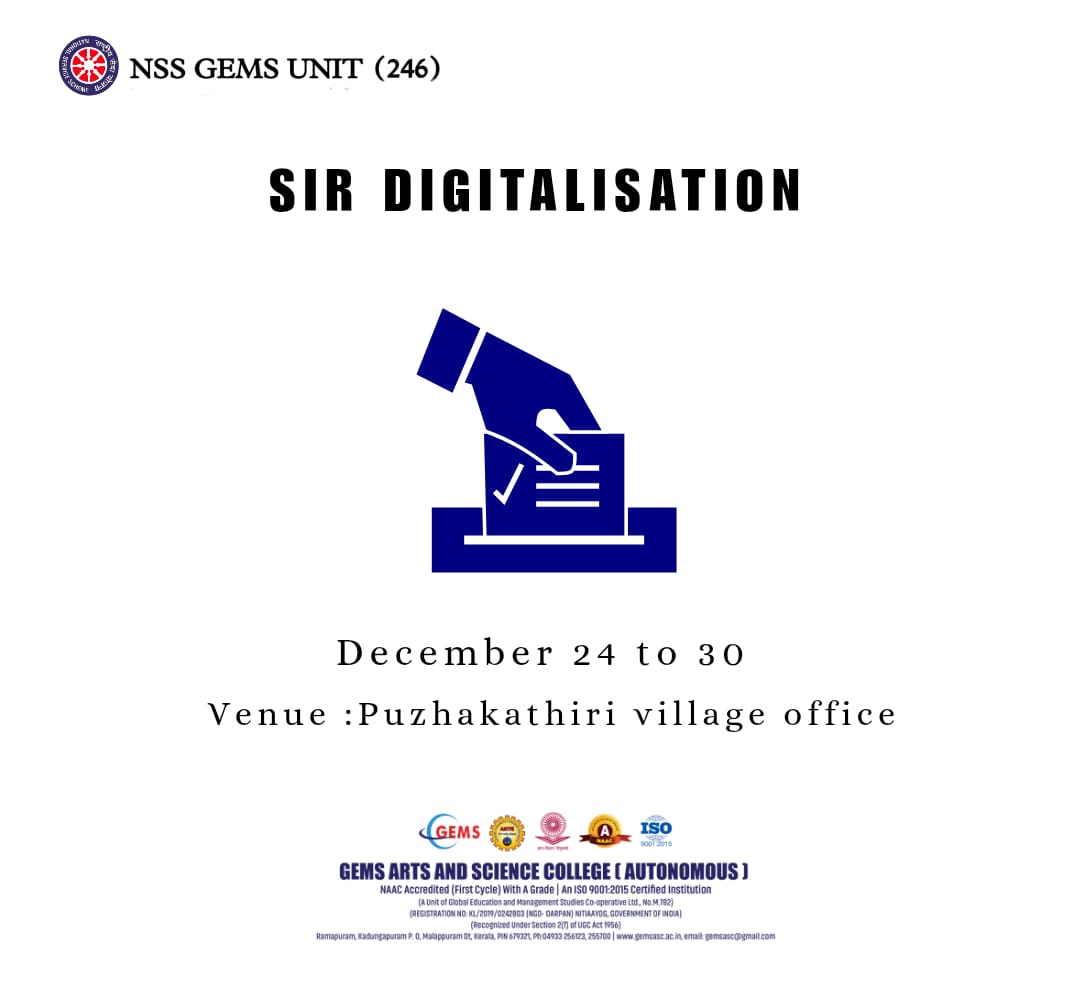 NSS Volunteer Support for Election SIR Work