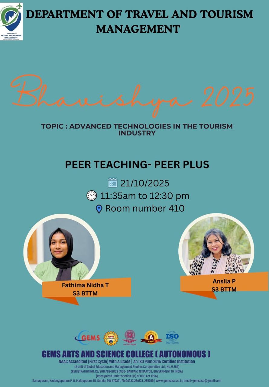 “BHAVISHYA 2025 – PEER TEACHING PEER PLUS