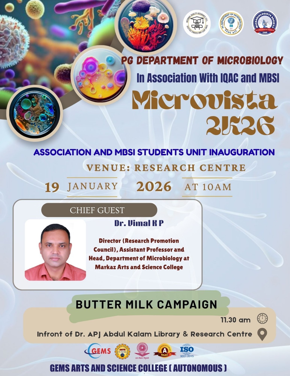 MICROVISTA 2K26 – Association and MBSI Students Unit Inauguration