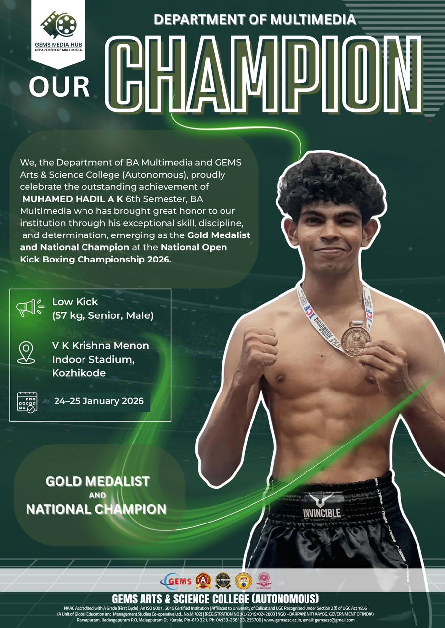 National Champion: Gold Medal in Kickboxing