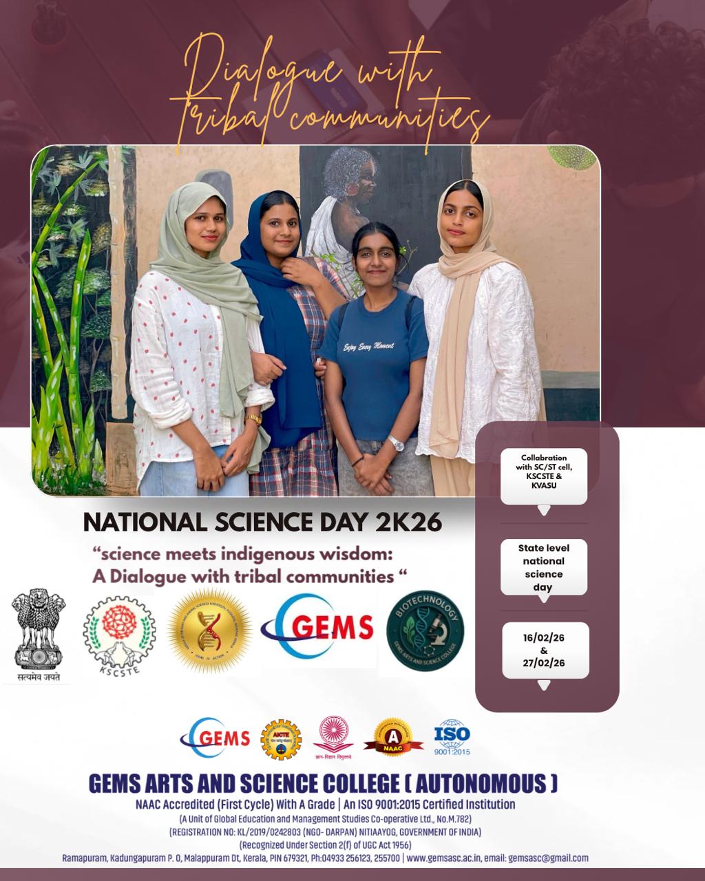 National Science Day 2K26 – “Science Meets Indigenous Wisdom: A Dialogue with Tribal Communities”